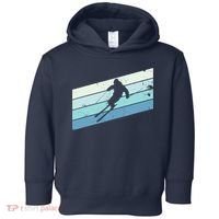 Winter Sports And Snow Skier Retro Snow Skiing Toddler Hoodie thumb 0