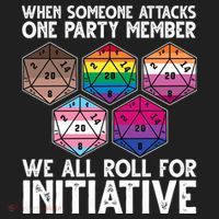 When Someone Attacks One Party Member We All Roll For Initiative Women's Sweatshirt thumb 2