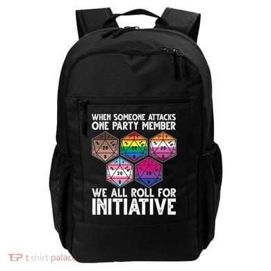 When Someone Attacks One Party Member We All Roll For Initiative Backpack