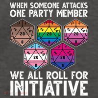 When Someone Attacks One Party Member We All Roll For Initiative Vector Backpack thumb 2