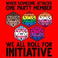 When Someone Attacks One Party Member We All Roll For Initiative Santa Hat thumb 1