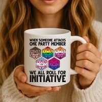 When Someone Attacks One Party Member We All Roll For Initiative Coffee Mug thumb 3