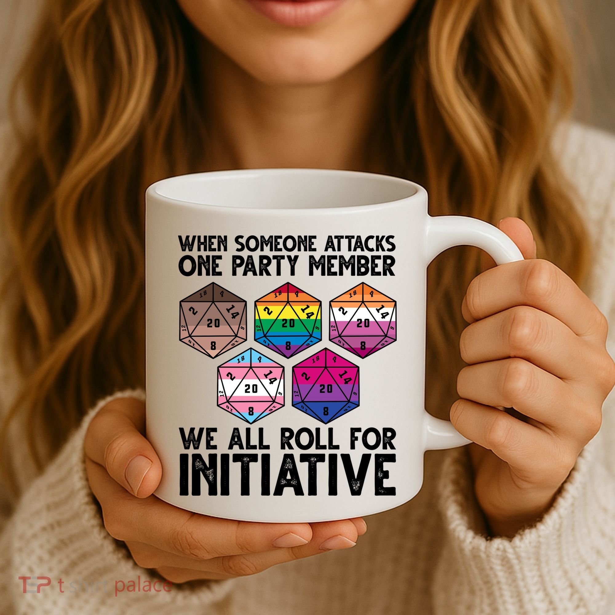 When Someone Attacks One Party Member We All Roll For Initiative Coffee Mug