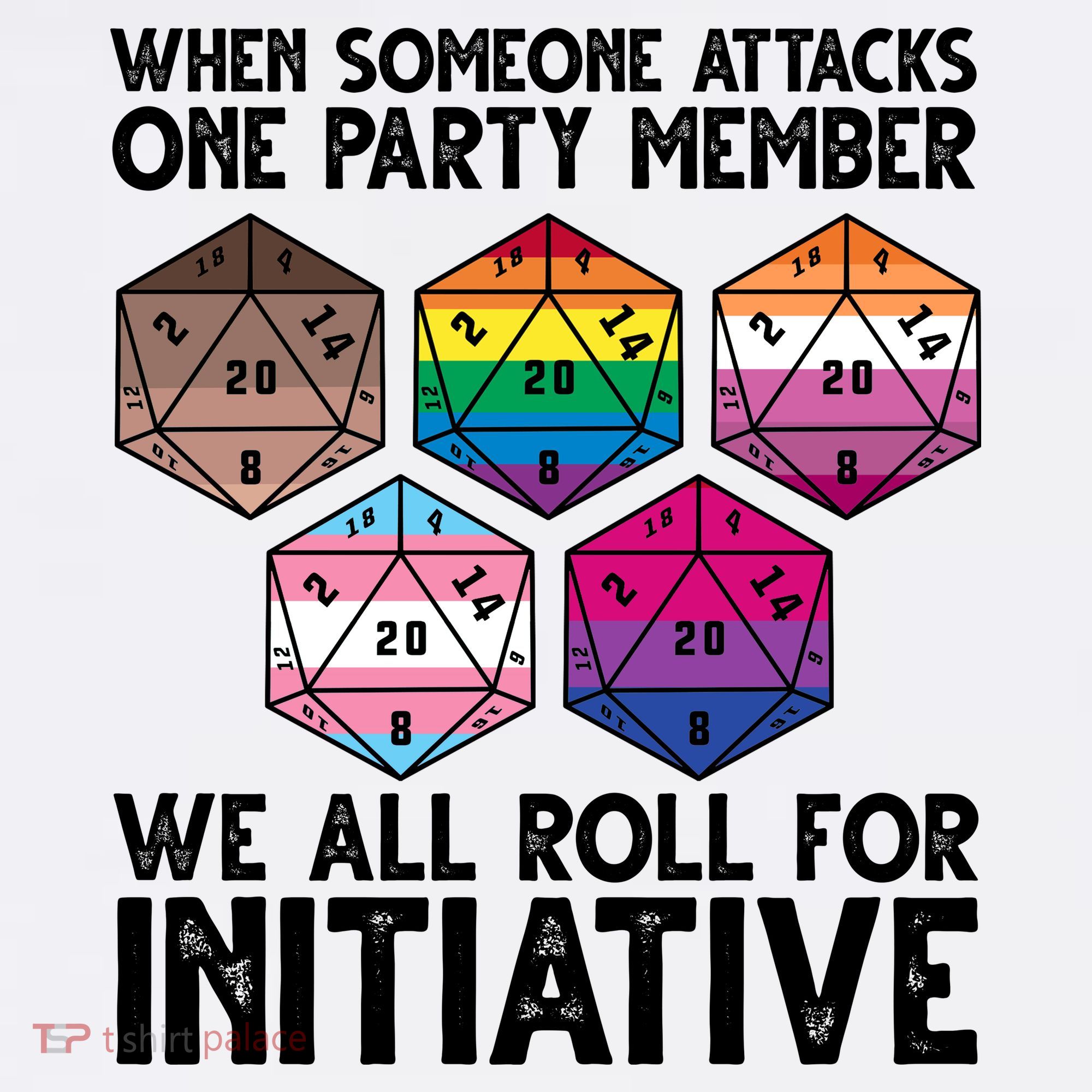When Someone Attacks One Party Member We All Roll For Initiative Mousepad