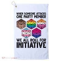 When Someone Attacks One Party Member We All Roll For Initiative Golf Towel thumb 0