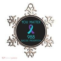 Womens Suicide Awareness 988 Shirt Suicide Prevention 988 Shirt Ornament thumb 0