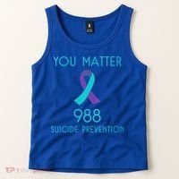 Womens Suicide Awareness 988 Shirt Suicide Prevention 988 Shirt Tank Top thumb 2