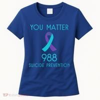 Womens Suicide Awareness 988 Shirt Suicide Prevention 988 Shirt Women's T-Shirt thumb 0