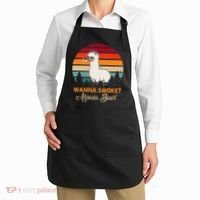 Wanna Smoke Alpaca Bowl Funny Alpaca Apron thumb 2