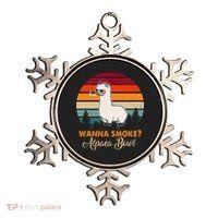 Wanna Smoke Alpaca Bowl Funny Alpaca Ornament thumb 0