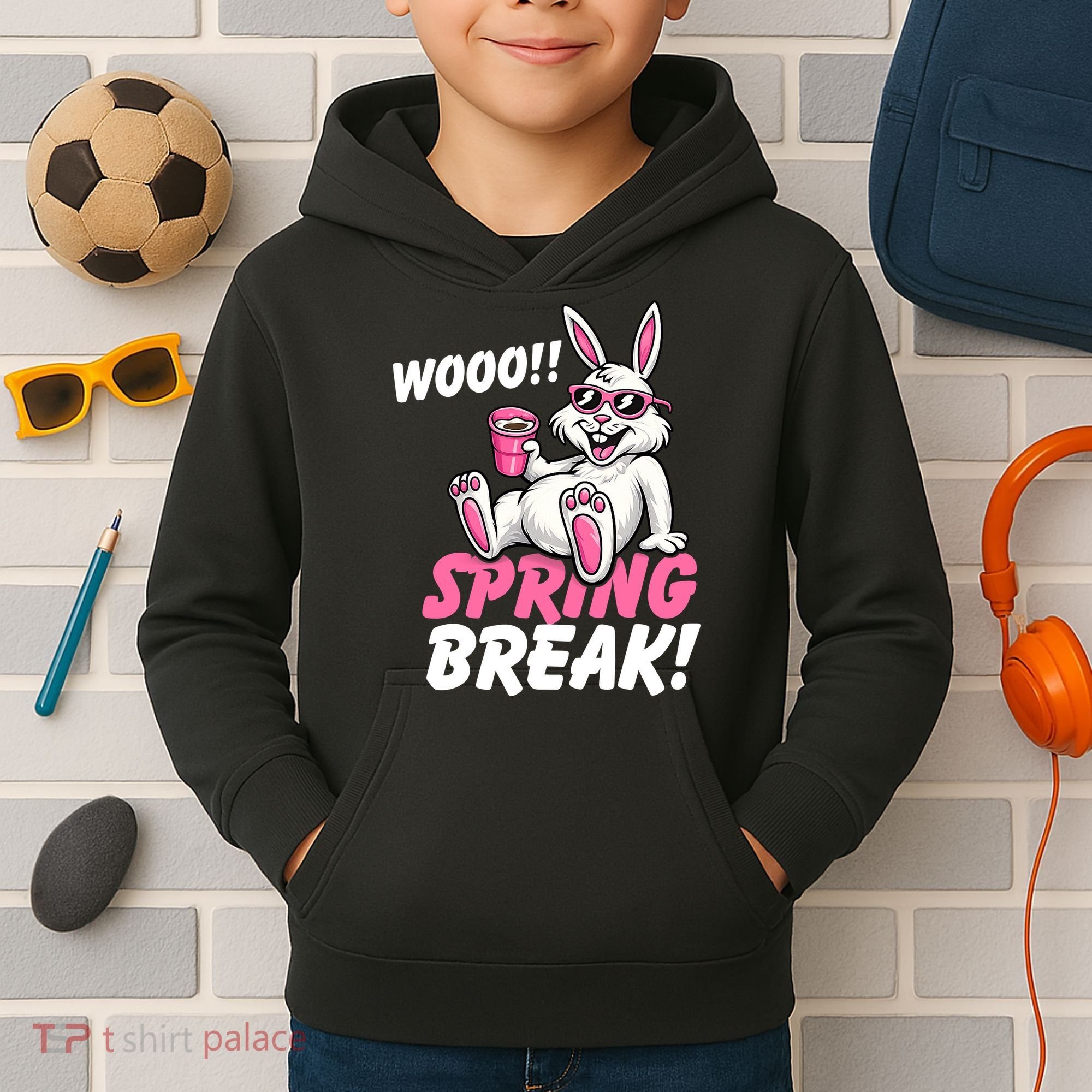 WOO Sring Break Kids Hoodie