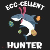 White Shark Bunny Eggfunny Giftcellent Hunter Funny Easter Cute Gift Beanie thumb 2