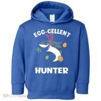 White Shark Bunny Eggfunny Giftcellent Hunter Funny Easter Cute Gift Toddler Hoodie thumb 0