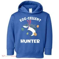 White Shark Bunny Eggfunny Giftcellent Hunter Funny Easter Cute Gift Toddler Hoodie thumb 0