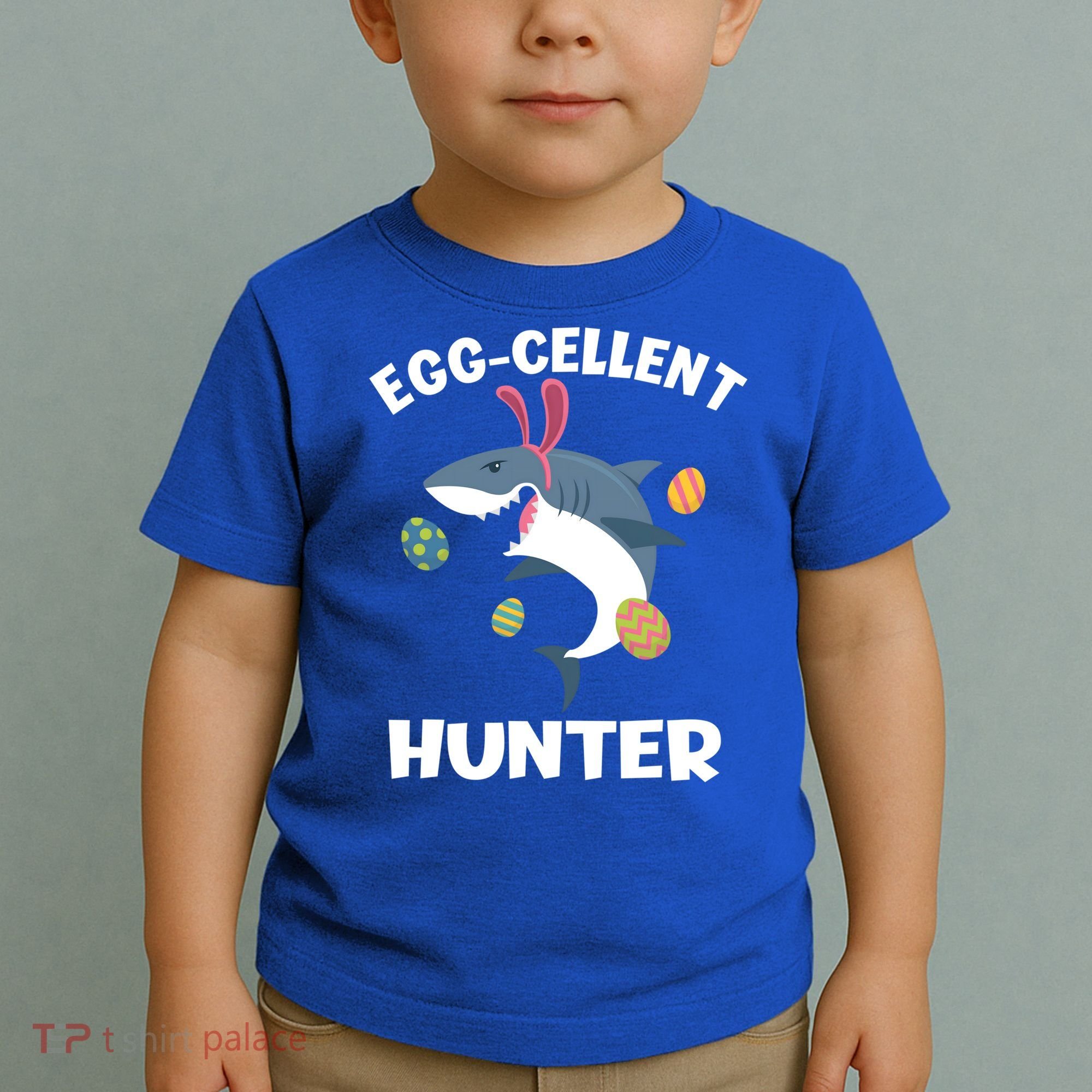 White Shark Bunny Eggfunny Giftcellent Hunter Funny Easter Cute Gift Toddler T-Shirt
