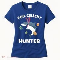 White Shark Bunny Eggfunny Giftcellent Hunter Funny Easter Cute Gift Women's T-Shirt thumb 0