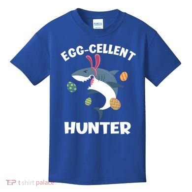 White Shark Bunny Eggfunny Giftcellent Hunter Funny Easter Cute Gift Kids T-Shirt