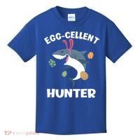 White Shark Bunny Eggfunny Giftcellent Hunter Funny Easter Cute Gift Kids T-Shirt thumb 0