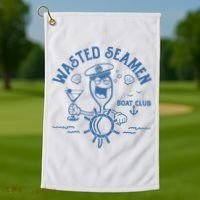 Wasted Seamen Boat Club Golf Towel thumb 1