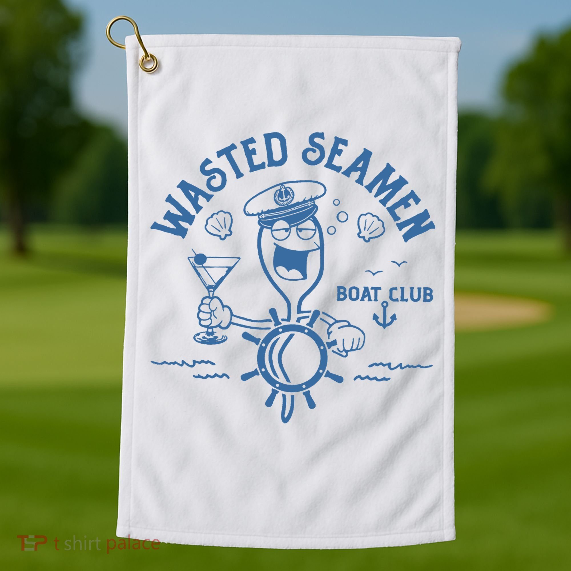 Wasted Seamen Boat Club Golf Towel