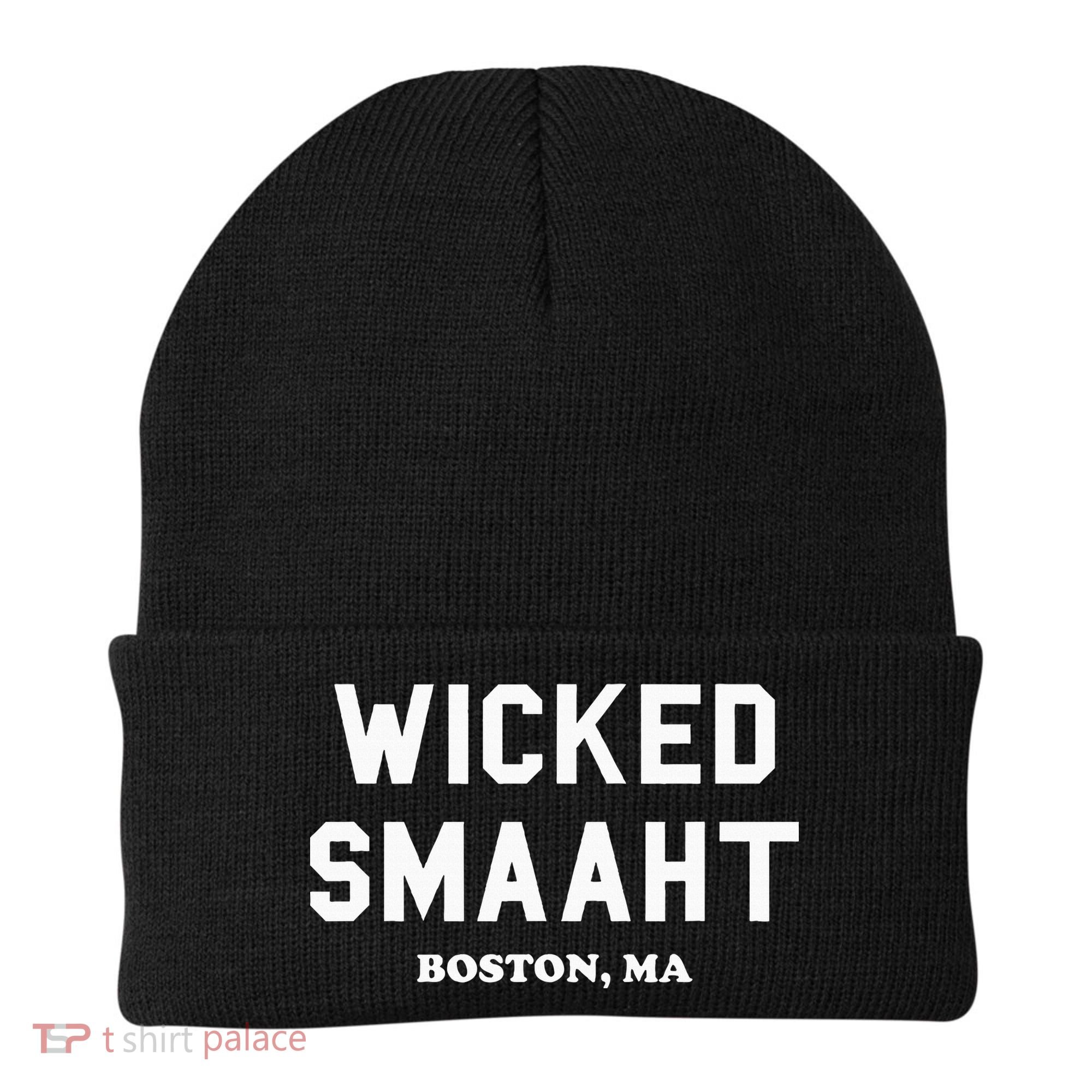 Wicked Smaaht Boston Ma Funny Boston Beanie