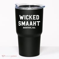 Wicked Smaaht Boston Ma Funny Boston Tumbler thumb 0