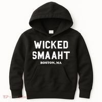 Wicked Smaaht Boston Ma Funny Boston Kids Hoodie thumb 0