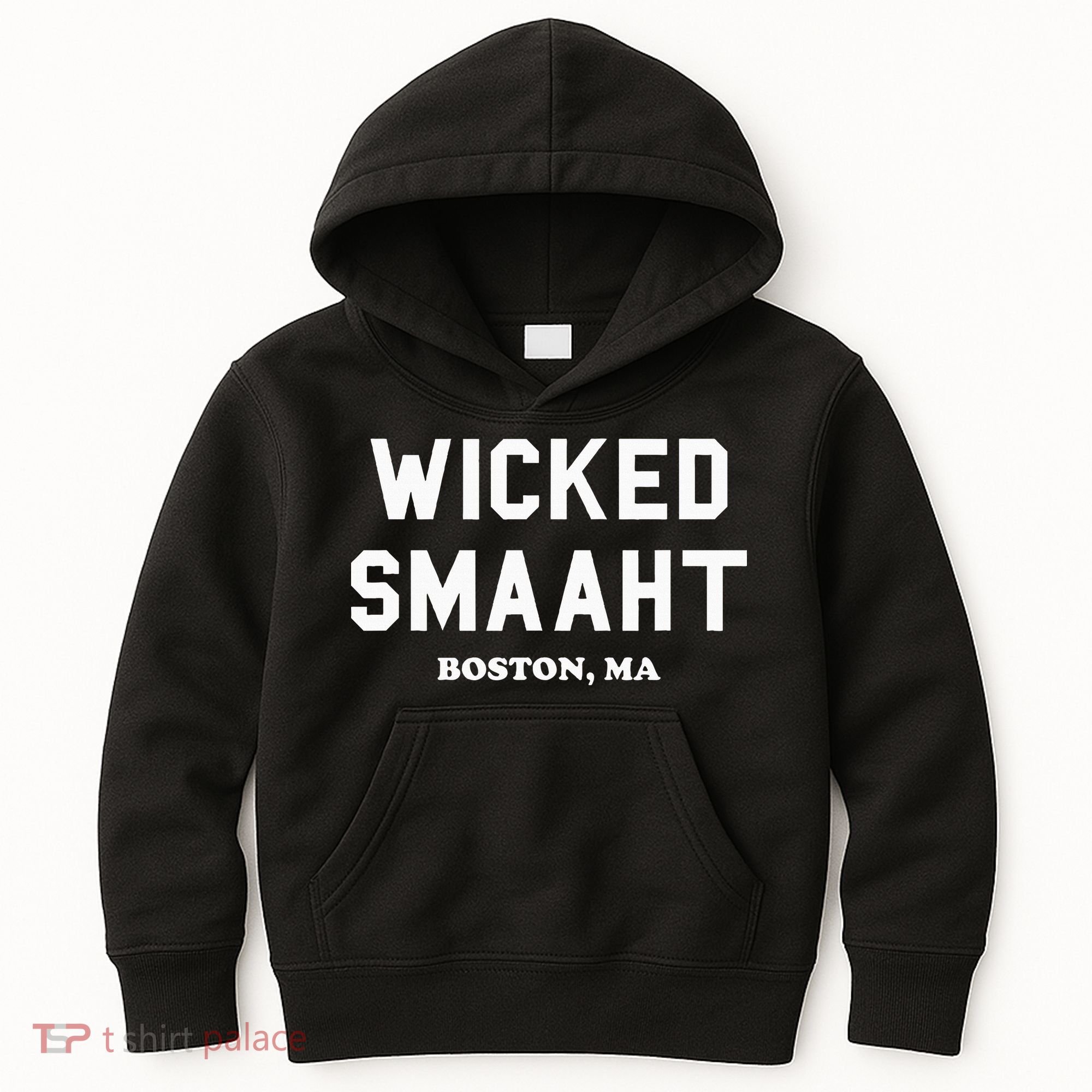 Wicked Smaaht Boston Ma Funny Boston Kids Hoodie