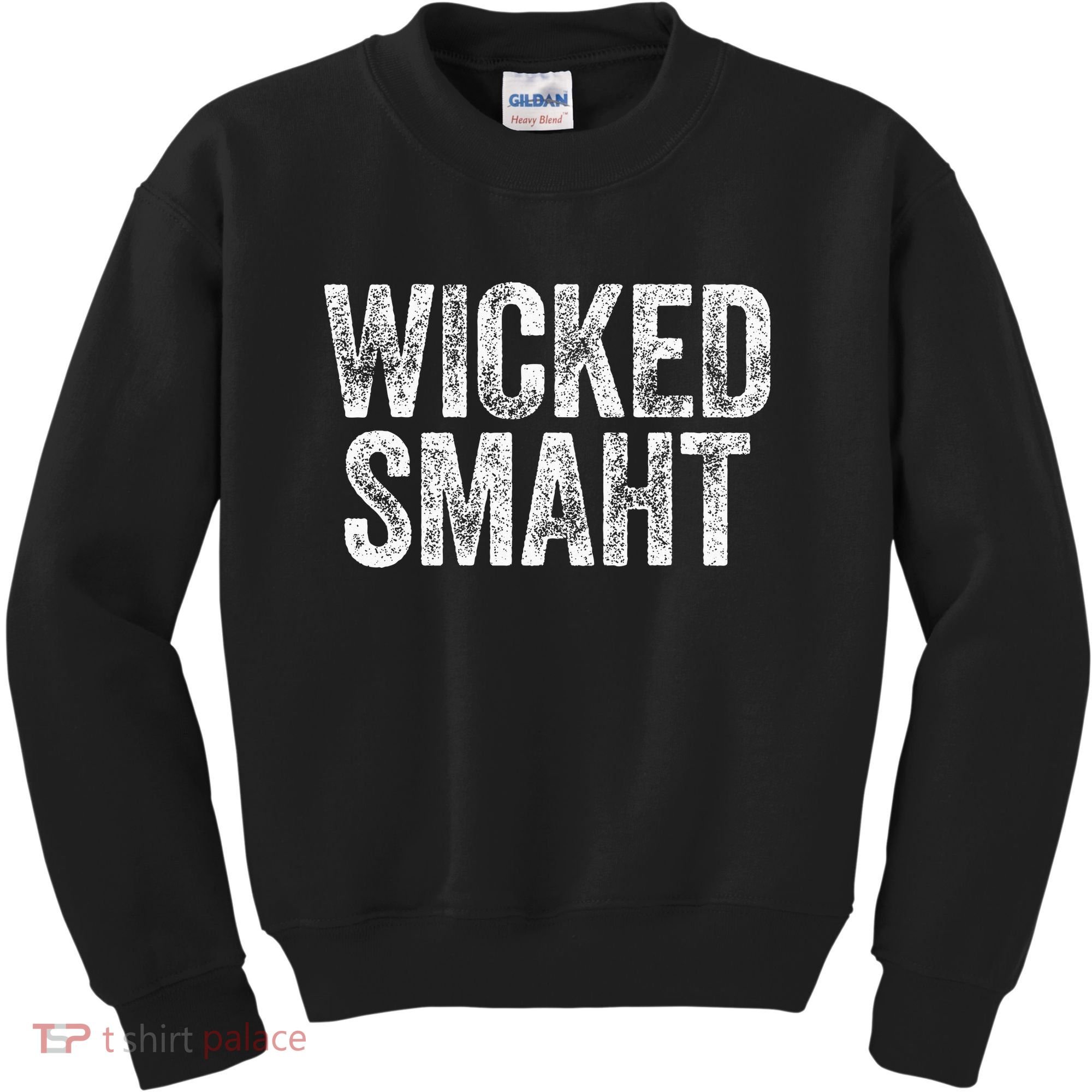 Wicked Smaht Boston Massachusetts Kids Sweatshirt