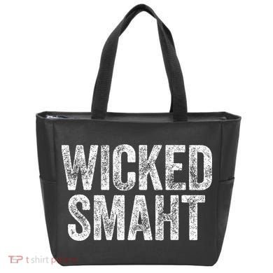 Wicked Smaht Boston Massachusetts Tote Bag