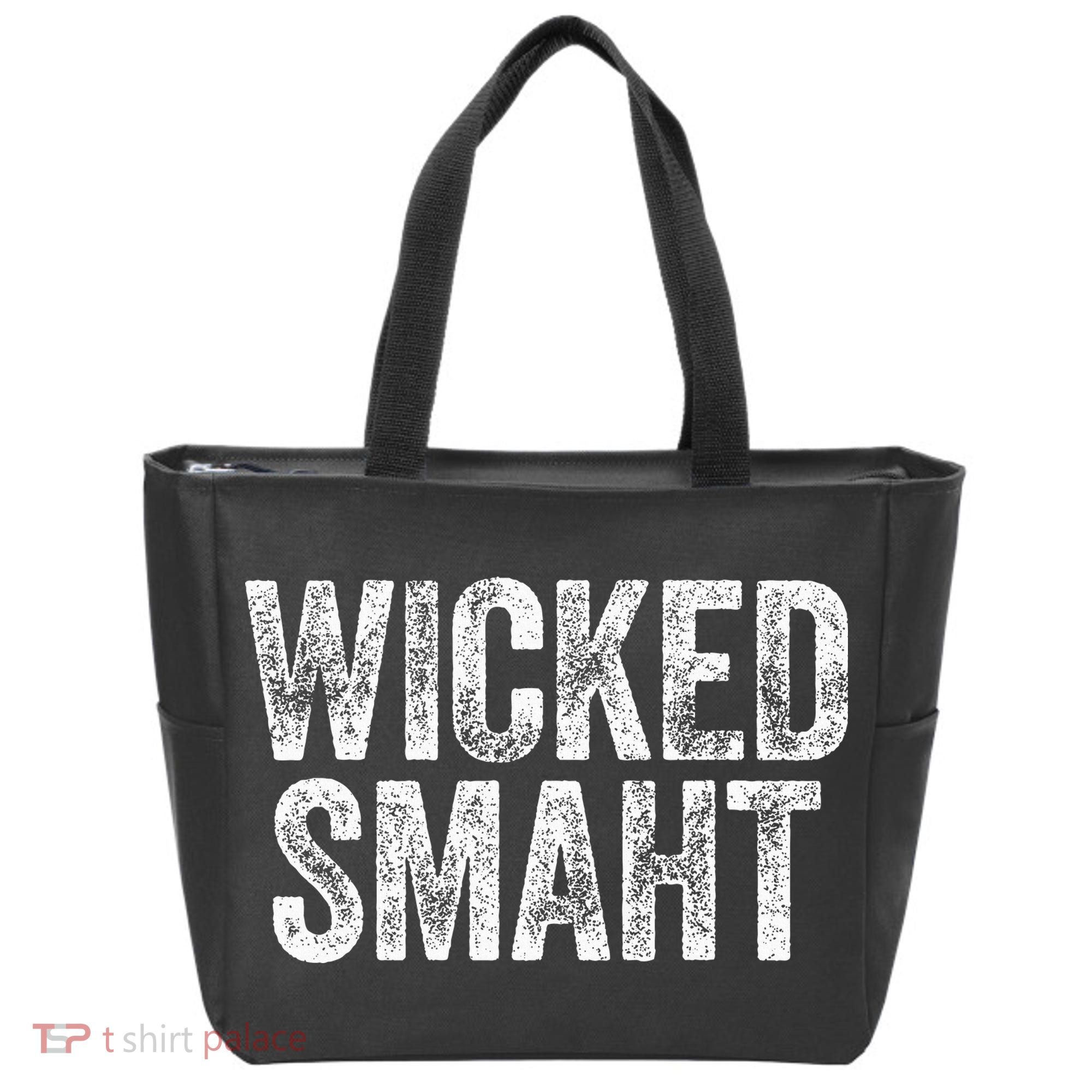 Wicked Smaht Boston Massachusetts Tote Bag