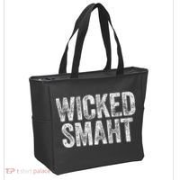 Wicked Smaht Boston Massachusetts Tote Bag thumb 2