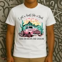 Western Sunset Cowgirl I Got A Heart Like A Truck T-Shirt thumb 3