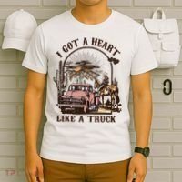 Western Sunset Cowgirl I Got A Heart Like A Truck T-Shirt thumb 6