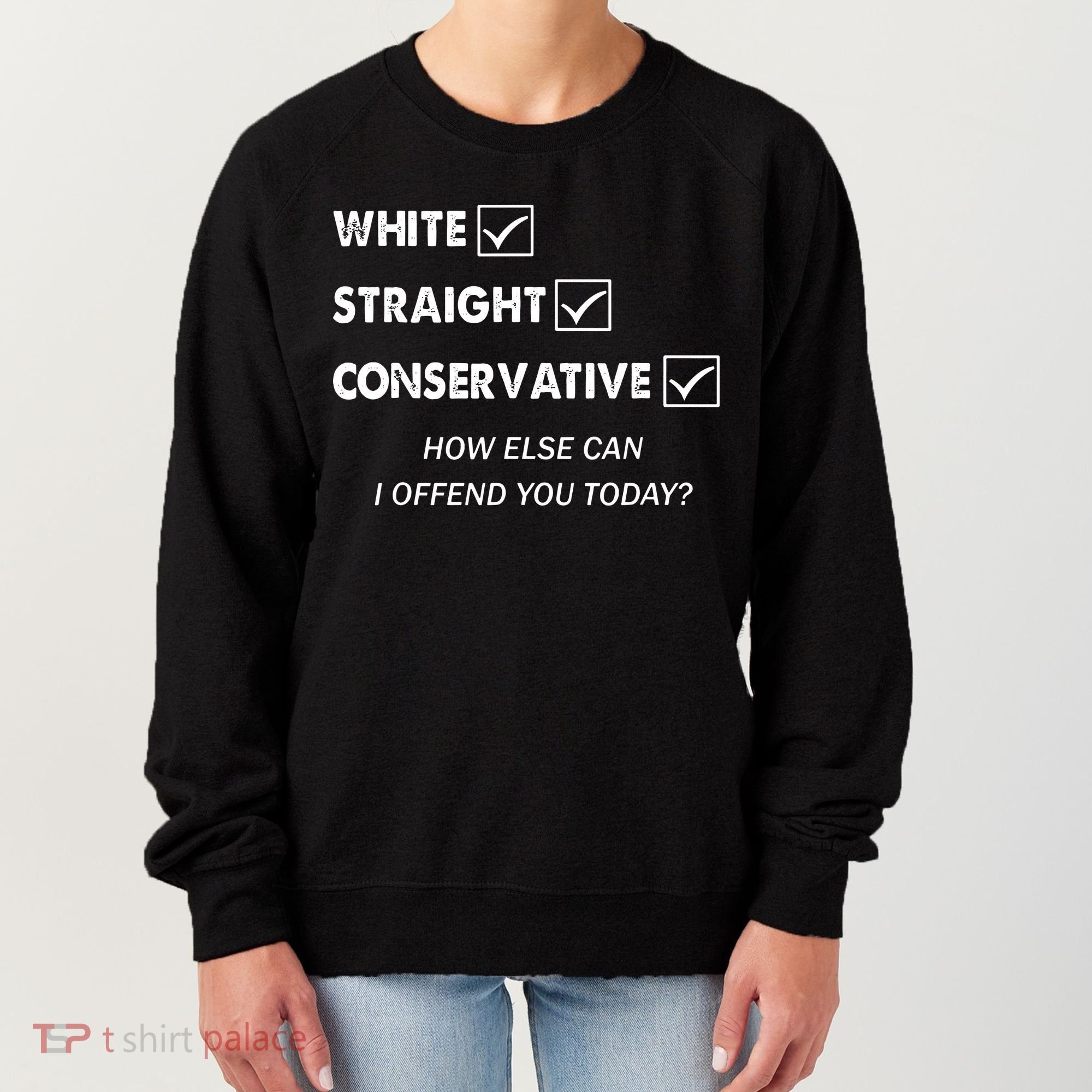 White Straight Conservative Women's Sweatshirt