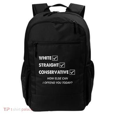 White Straight Conservative Backpack
