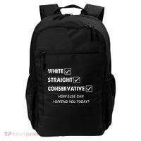 White Straight Conservative Backpack thumb 0