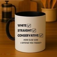 White Straight Conservative Coffee Mug thumb 4