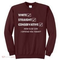 White Straight Conservative Sweatshirt thumb 0