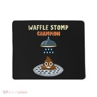 Waffle Stomp Champion Turd Poop In Shower With Pride Mousepad thumb 0