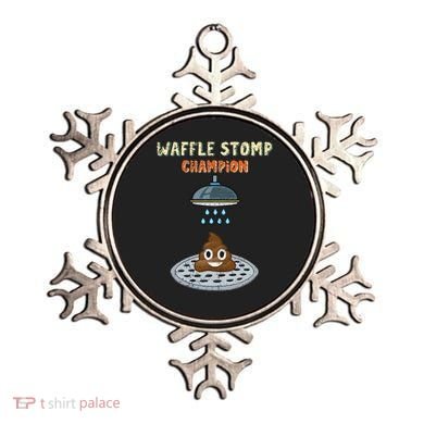 Waffle Stomp Champion Turd Poop In Shower With Pride Ornament