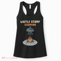 Waffle Stomp Champion Turd Poop In Shower With Pride Women's Tank Top thumb 0
