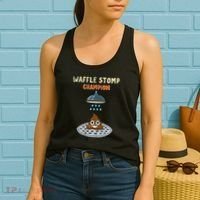 Waffle Stomp Champion Turd Poop In Shower With Pride Women's Tank Top thumb 2
