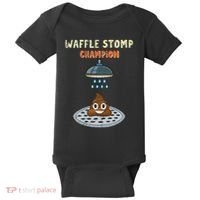 Waffle Stomp Champion Turd Poop In Shower With Pride Baby Bodysuit thumb 0