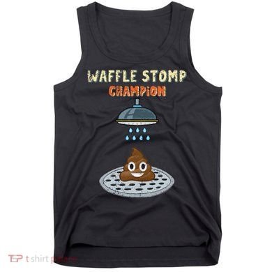 Waffle Stomp Champion Turd Poop In Shower With Pride Tank Top