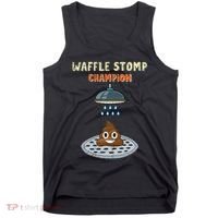 Waffle Stomp Champion Turd Poop In Shower With Pride Tank Top thumb 0