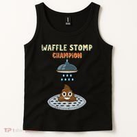 Waffle Stomp Champion Turd Poop In Shower With Pride Tank Top thumb 2