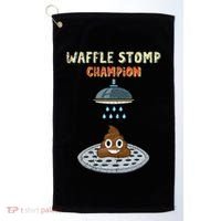 Waffle Stomp Champion Turd Poop In Shower With Pride Golf Towel thumb 0