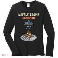 Waffle Stomp Champion Turd Poop In Shower With Pride Women's Long Sleeve Shirt thumb 0