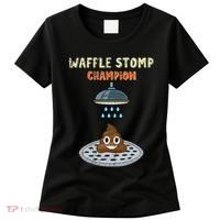 Waffle Stomp Champion Turd Poop In Shower With Pride Women's T-Shirt thumb 0